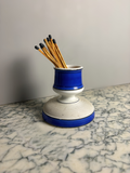 French Cobalt Blue Porcelain Pyrogène