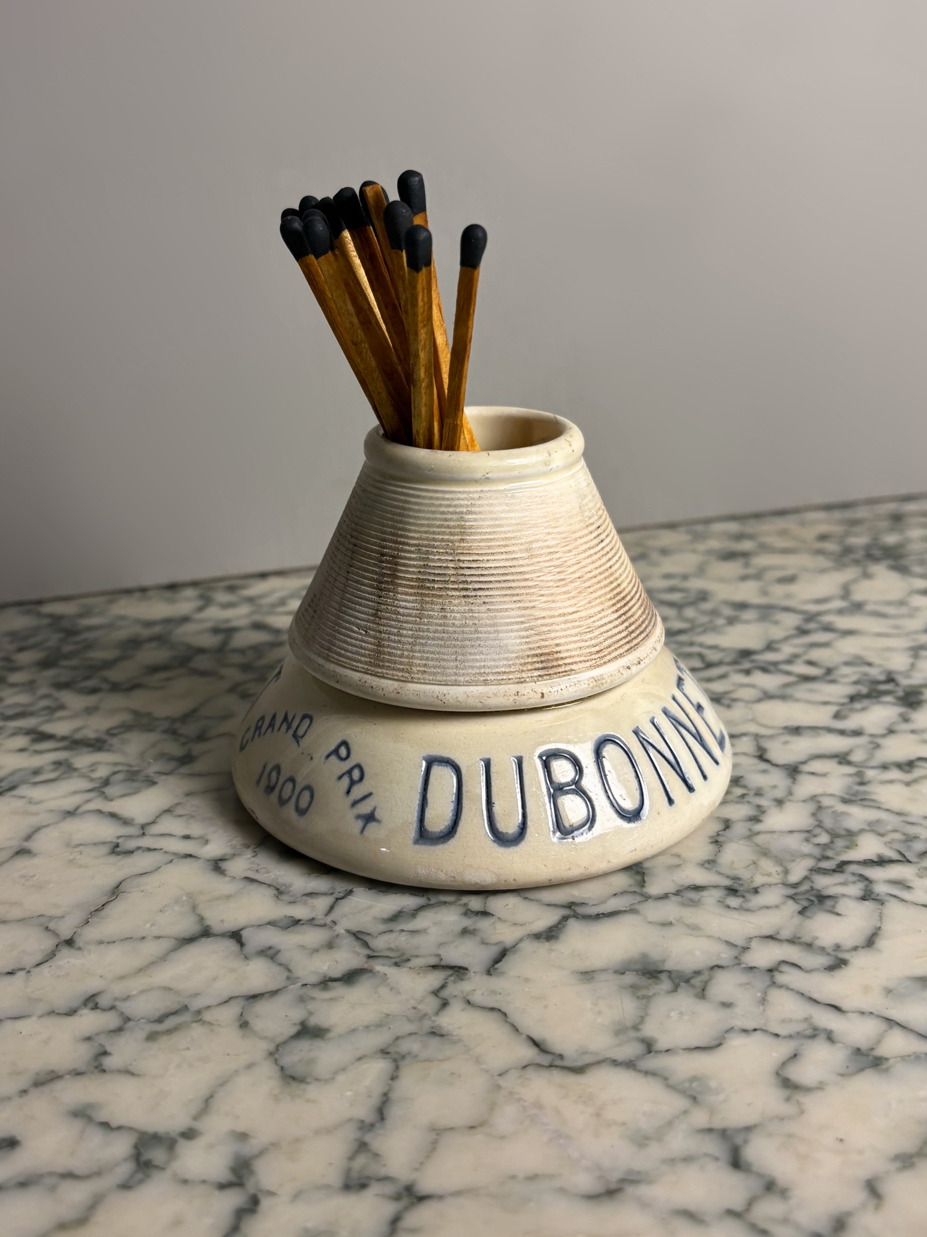 Vintage French Dubonnet Advertising Pyrogène Match Holder